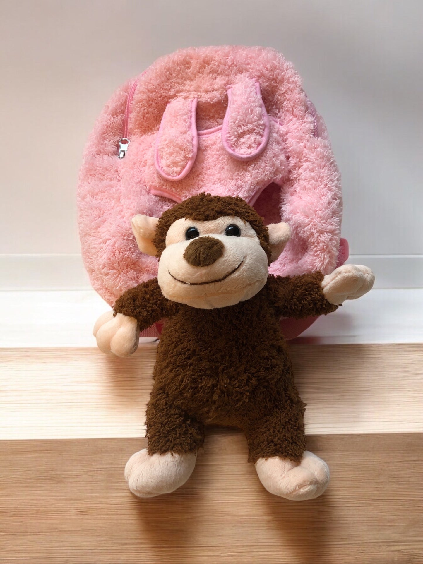 On The Go Backpack w/ Removable Stuffed Animal