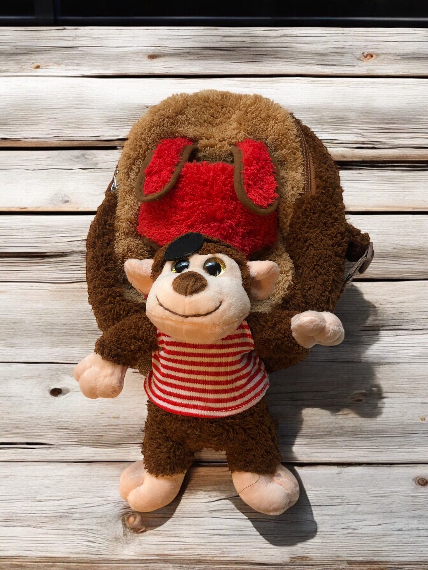 On The Go Backpack w/ Removable Stuffed Animal