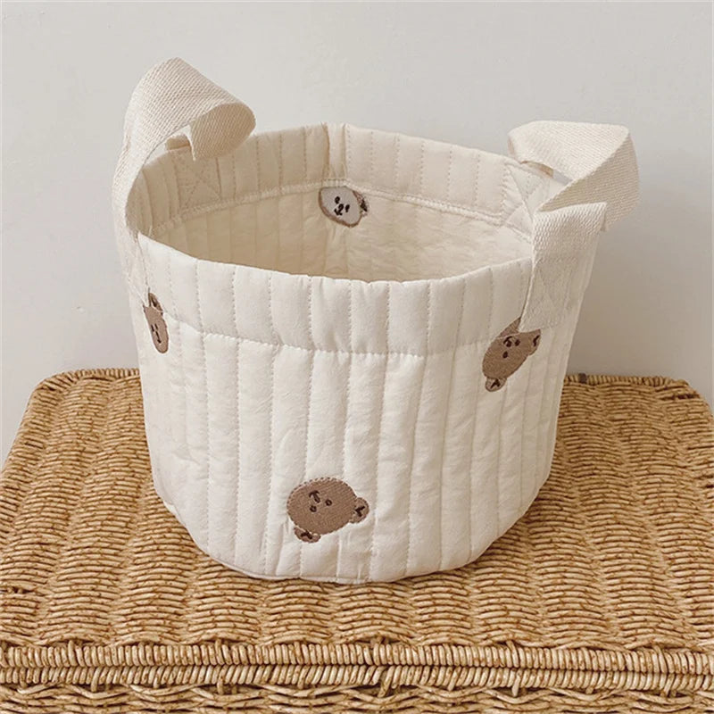 Baby Bear Quilted Storage Basket