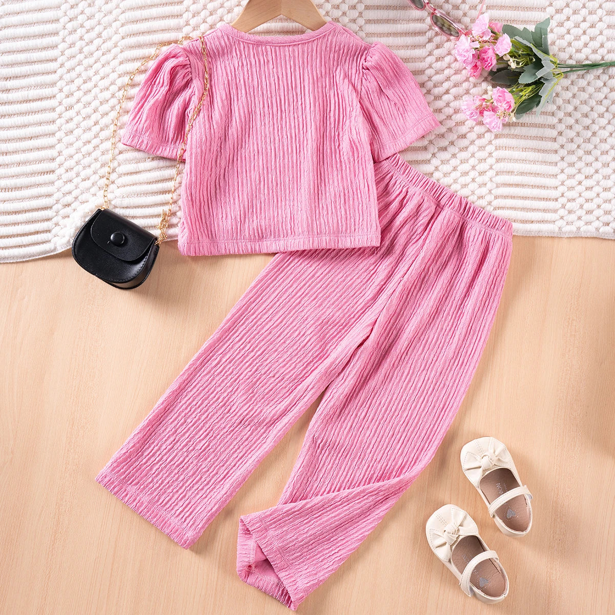 Girl's Shirt w/ Wide Leg Pant