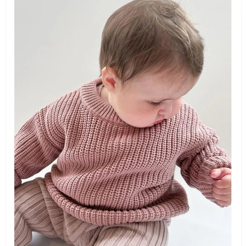 Girl's Knitted Long Sleeve Sweater