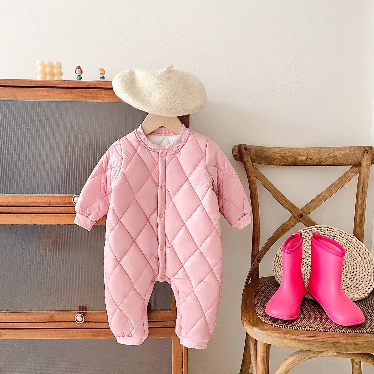 Long Sleeve Quilted Romper