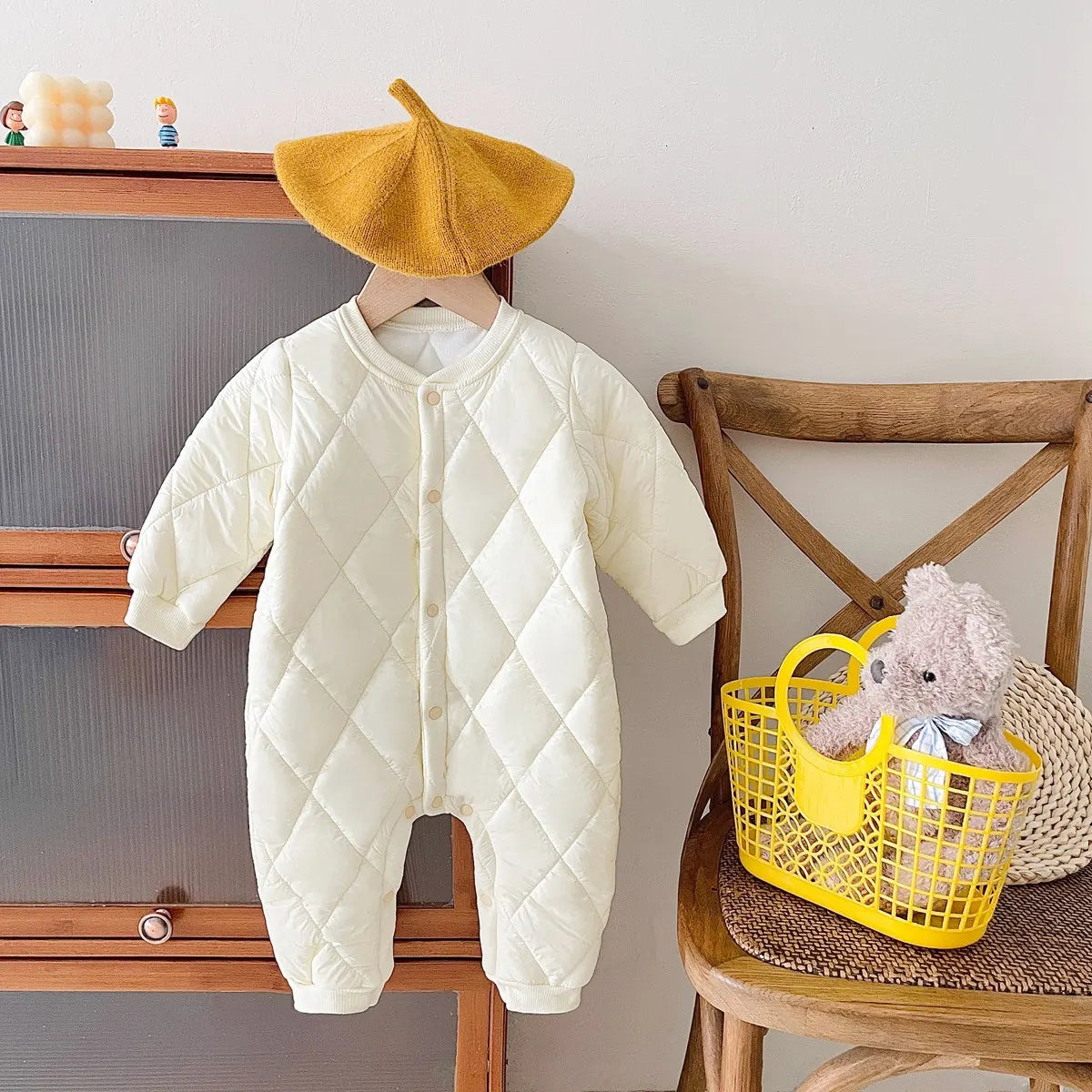 Long Sleeve Quilted Romper