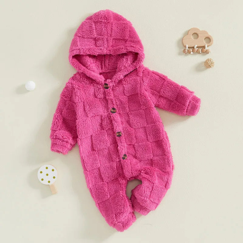 Hooded Fleece Romper