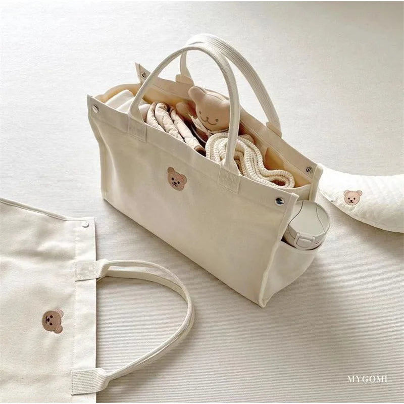 Canvas Diaper Organizer Bag