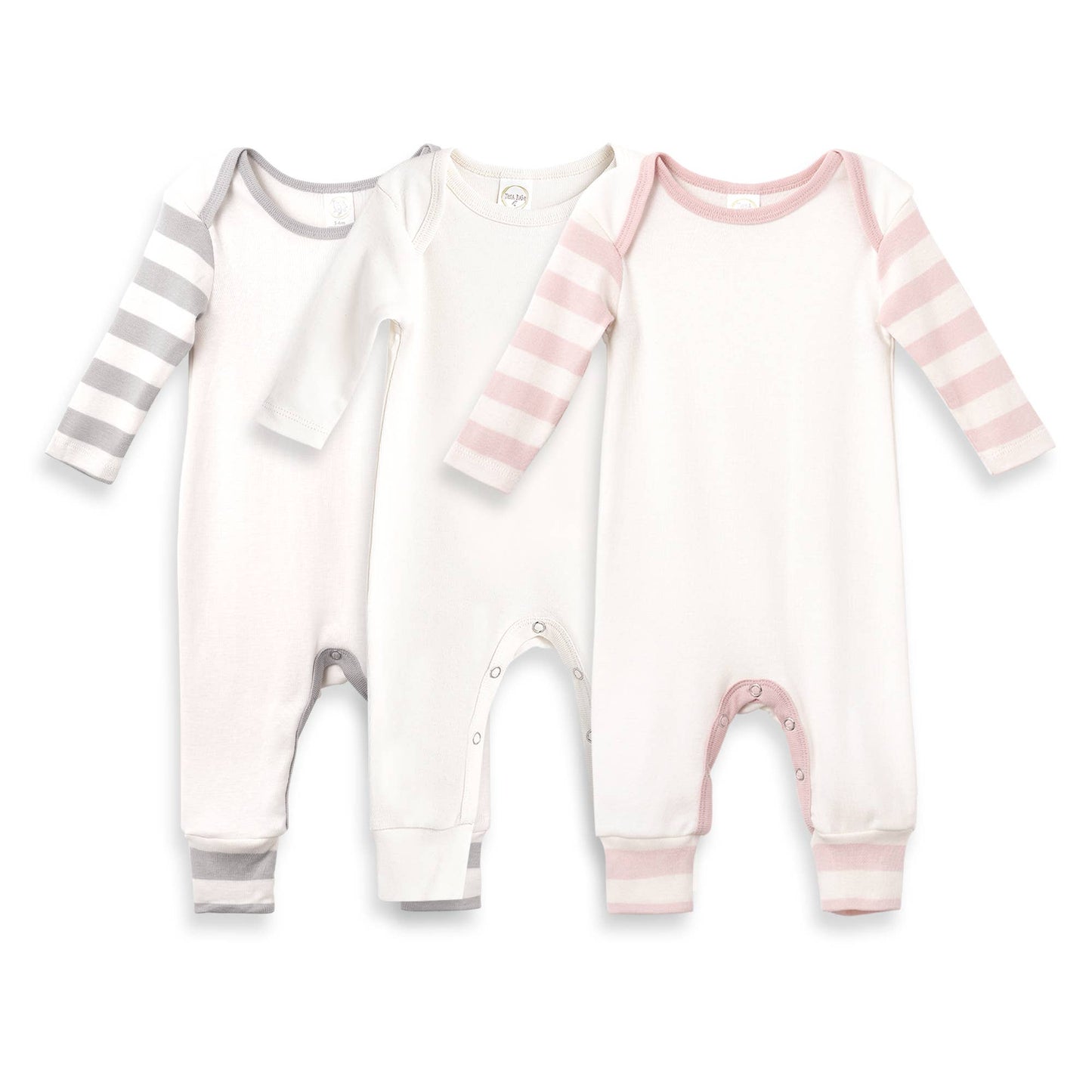 Baby Pajama's in Solid Ivory