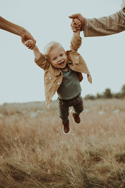 Boy's Cotton Denim Jacket: Macchiato