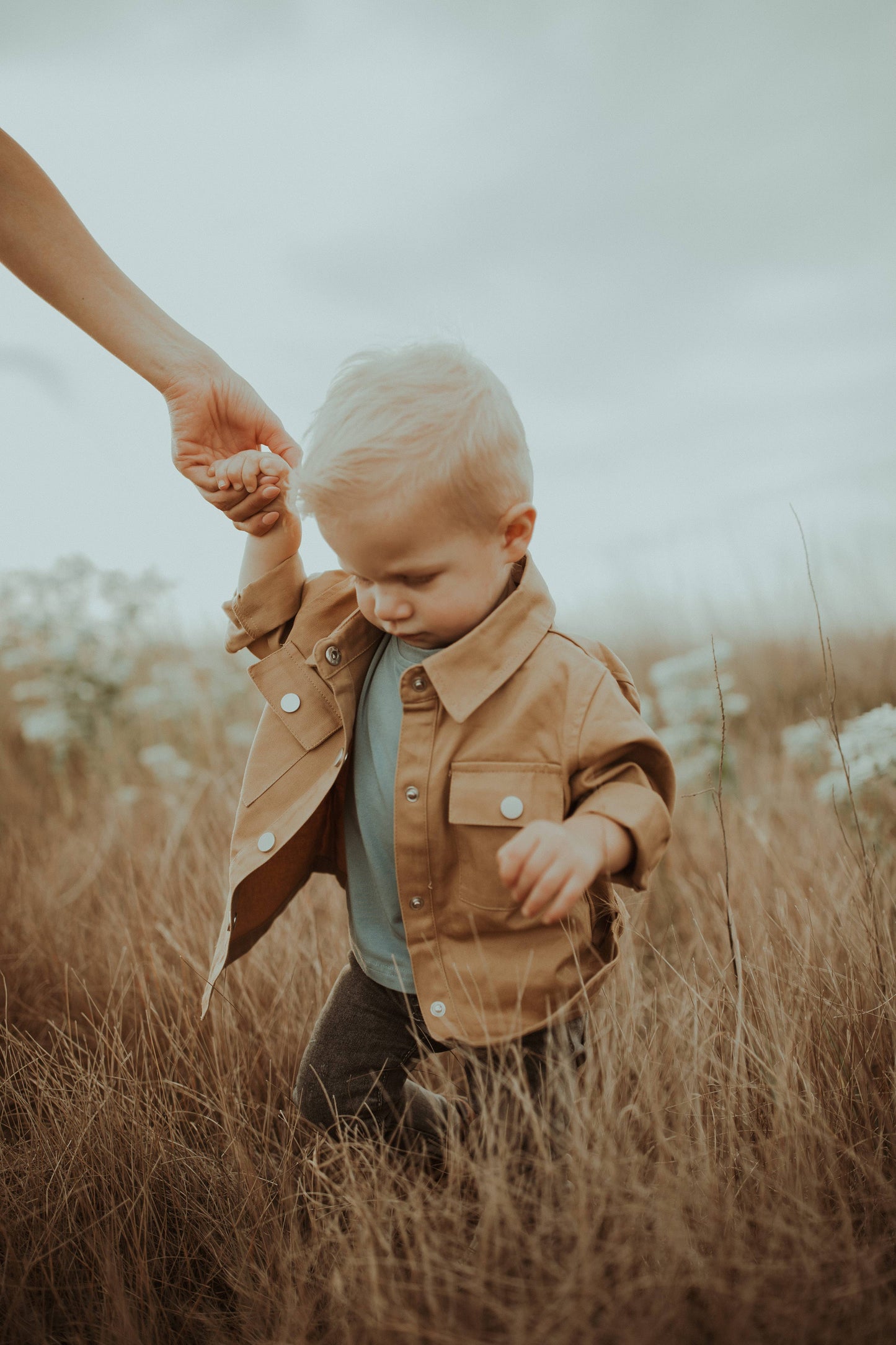 Boy's Cotton Denim Jacket: Macchiato