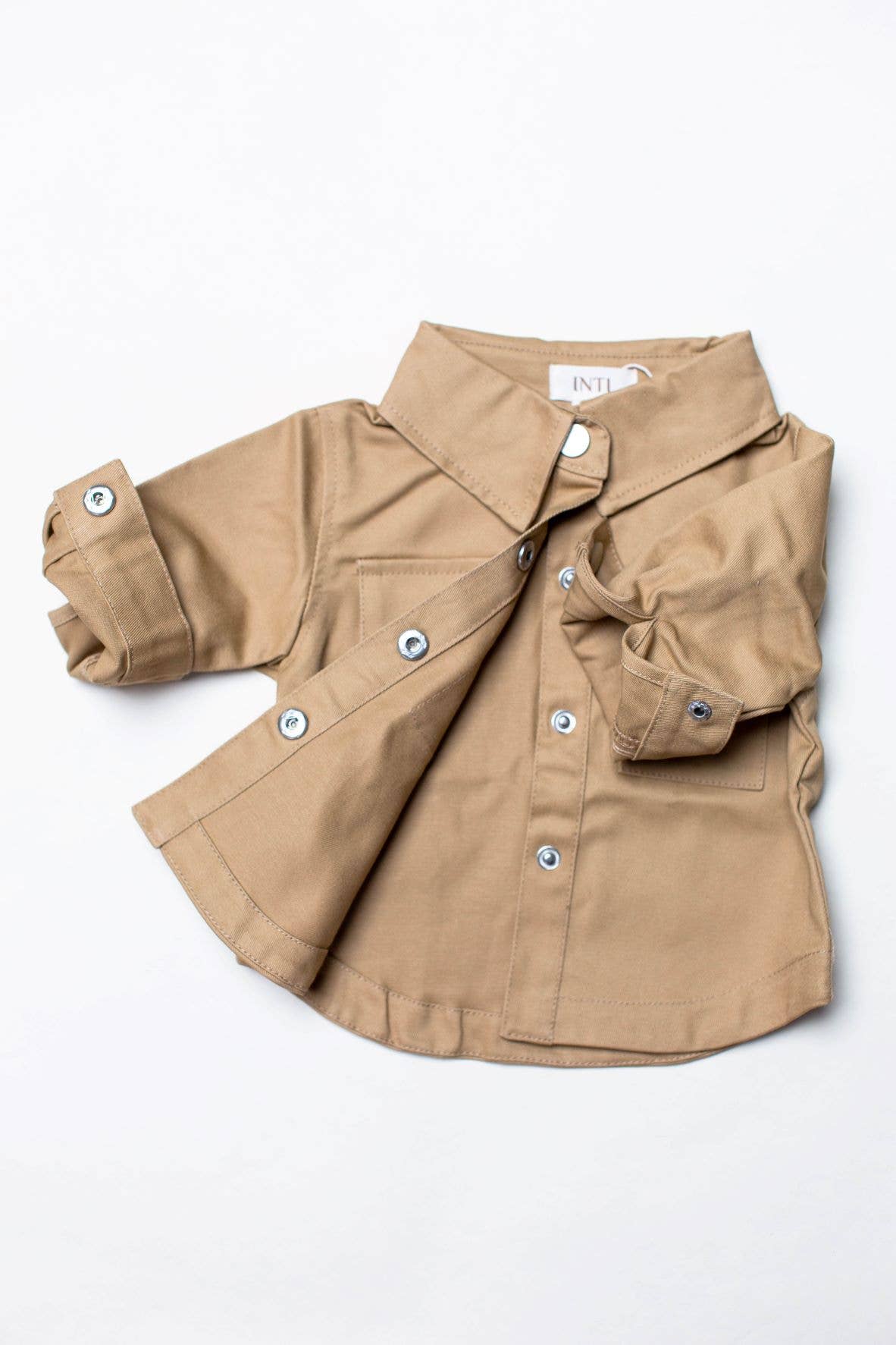 Boy's Cotton Denim Jacket: Macchiato