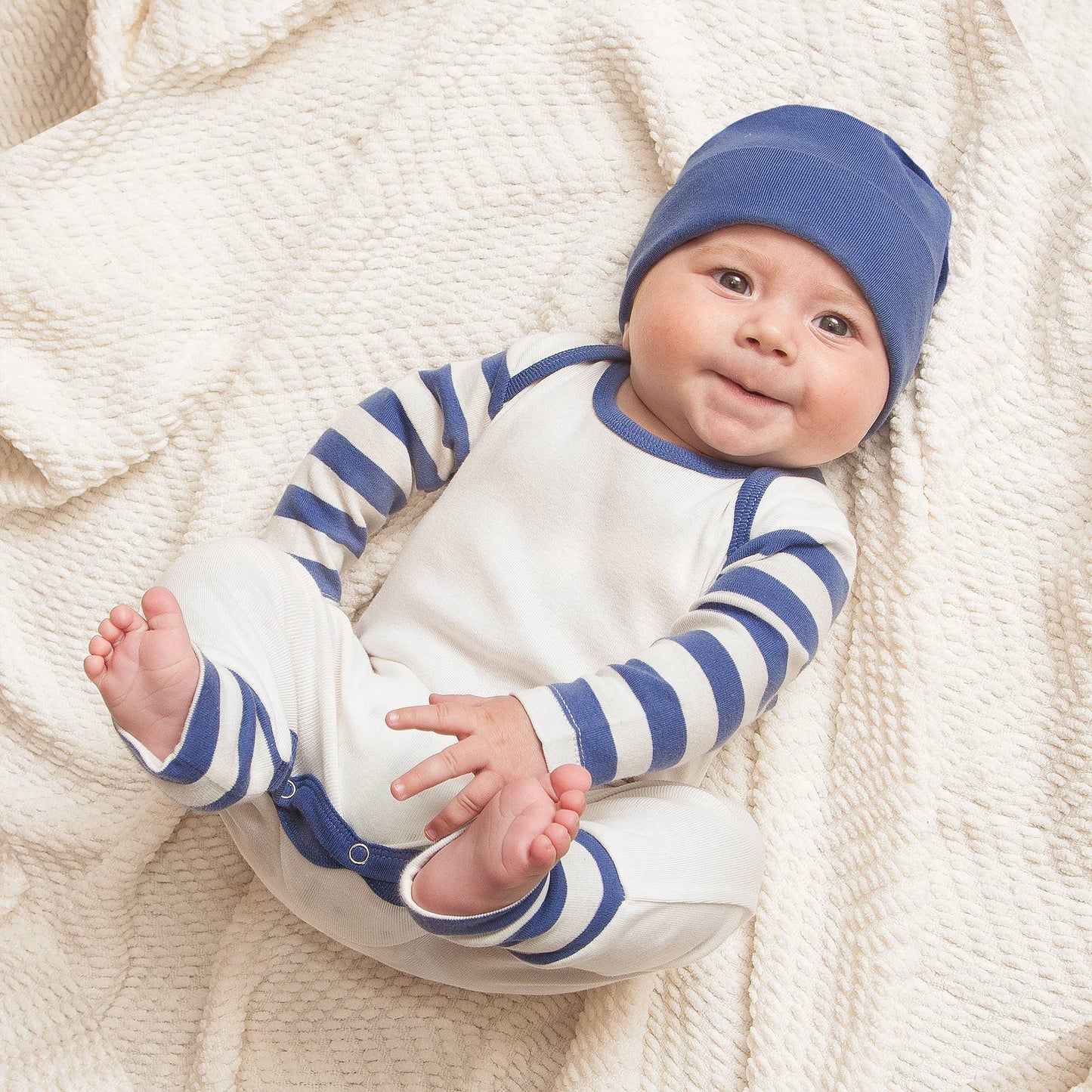 Baby Boy's Pajama: Blue Stripes