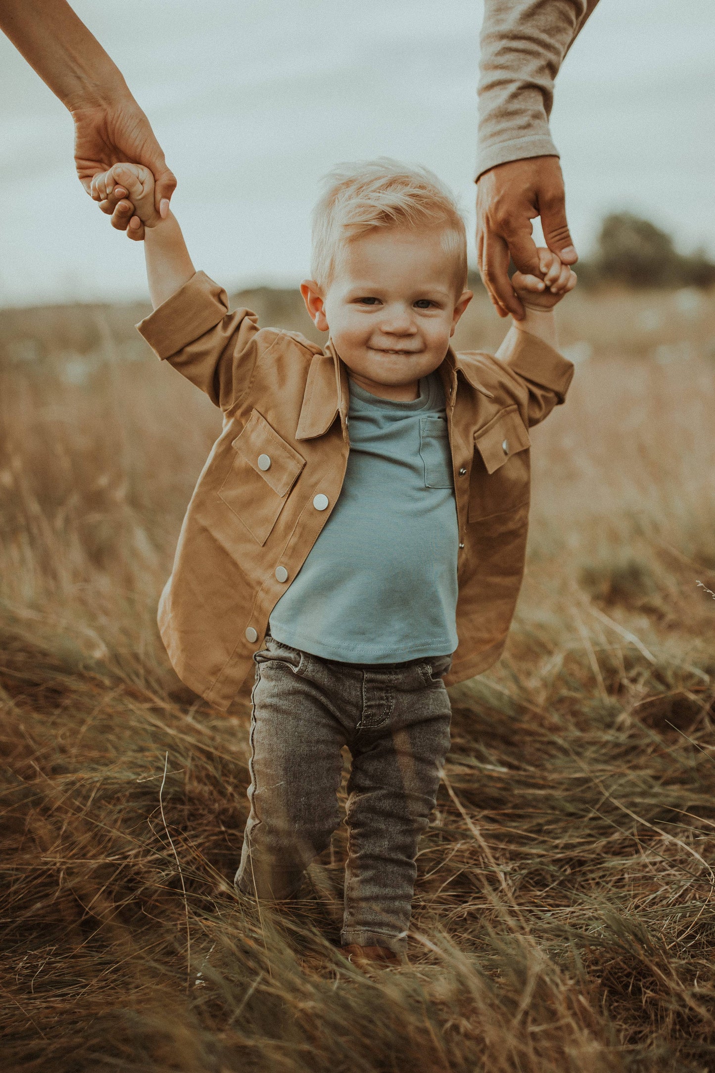 Boy's Cotton Denim Jacket: Macchiato