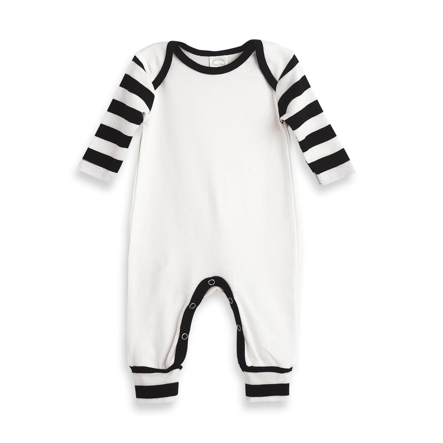 Baby Boy's Pajama:  Black Stripes