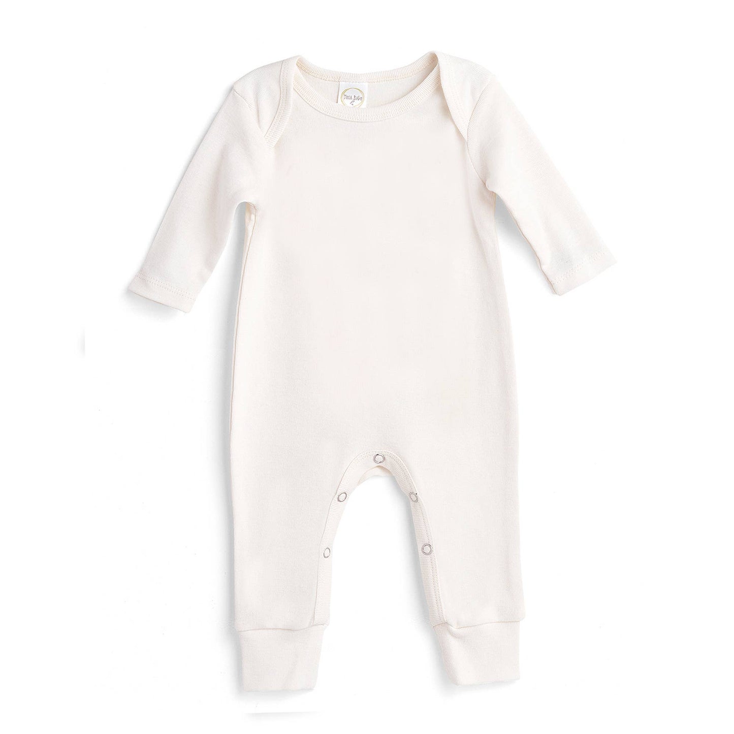 Baby Girl's Pajama: Solid Ivory