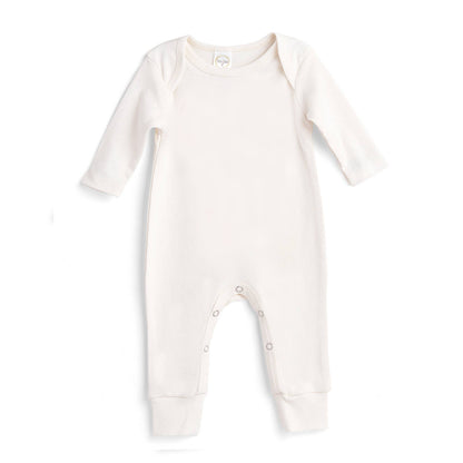 Baby Girl's Pajama: Solid Ivory