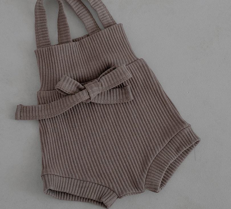 Baby Girl's Romper: Cocoa