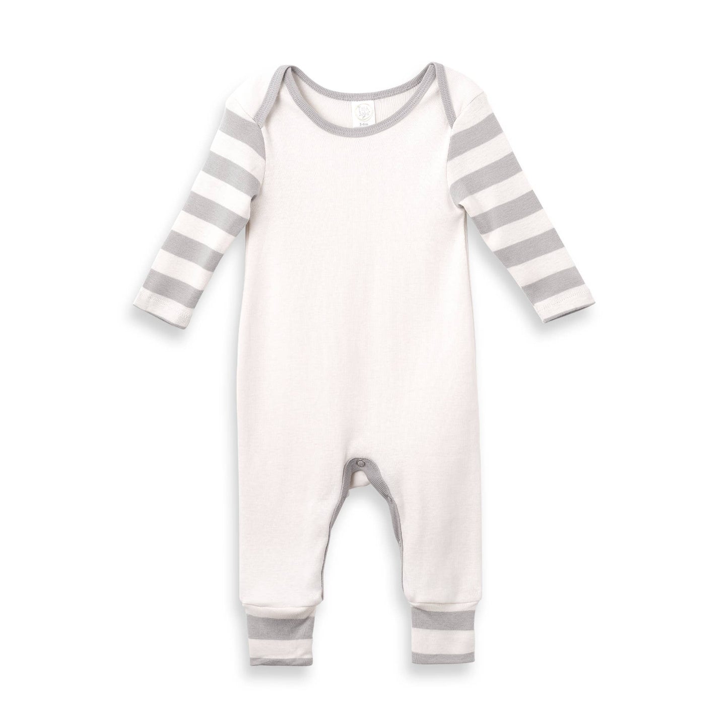 Baby Boy's Pajama: Grey Stripes