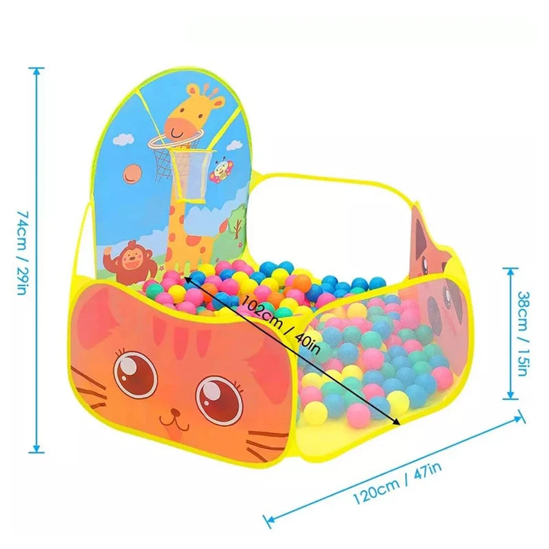 Pop-Up Animal Theme Ball Pit Playpen