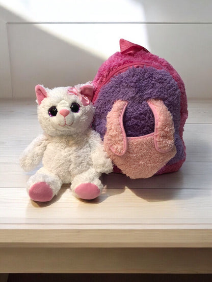 On The Go Backpack w/ Removable Stuffed Animal