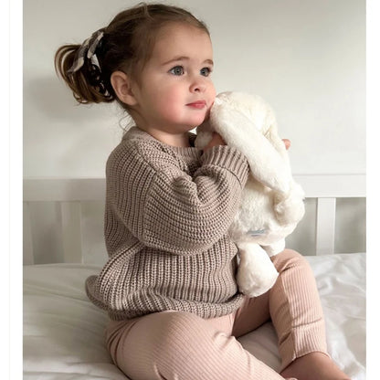 Girl's Knitted Long Sleeve Sweater