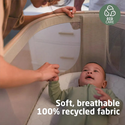 Portable Baby Bassinet with Mesh Sides