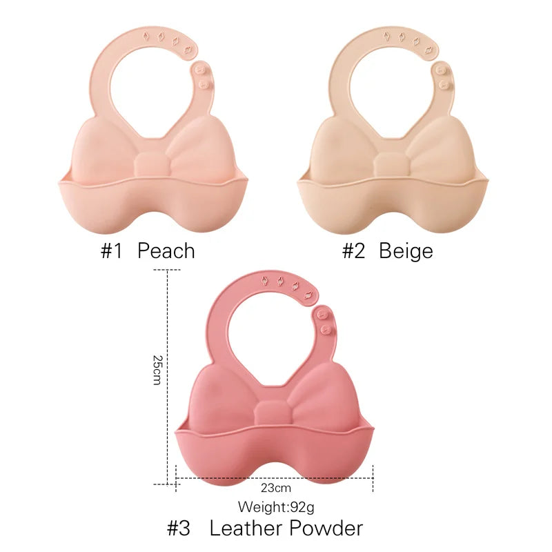 Waterproof Silicone Bowknot Bib