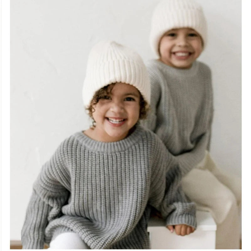 Girl's Knitted Long Sleeve Sweater