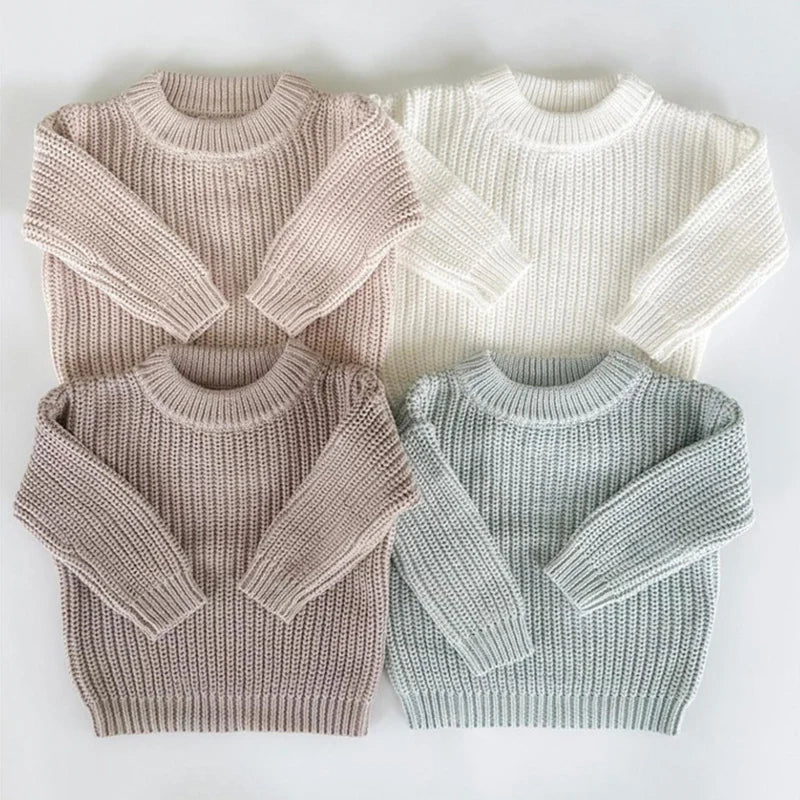 Girl's Knitted Long Sleeve Sweater