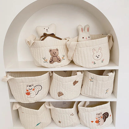 Baby Bear Quilted Storage Basket