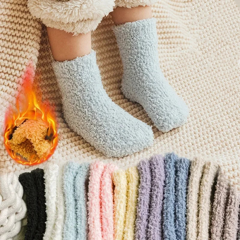 5-Pair Fuzzy Socks