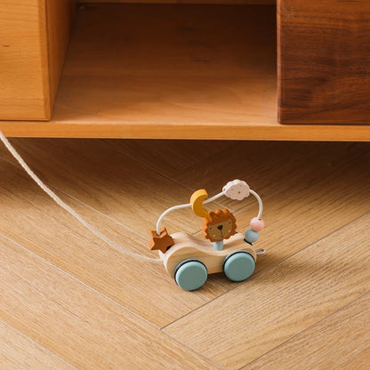 Wooden Animal Bead Maze Pull Toy