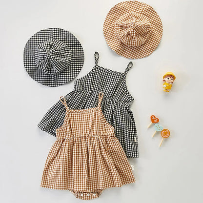 Girl's Summer Romper w/ Hat