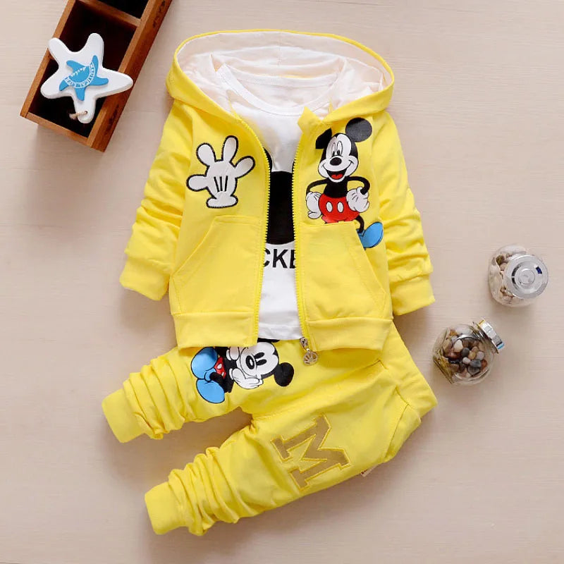 Boy's Mickey Mouse Hoodie & Pants Set