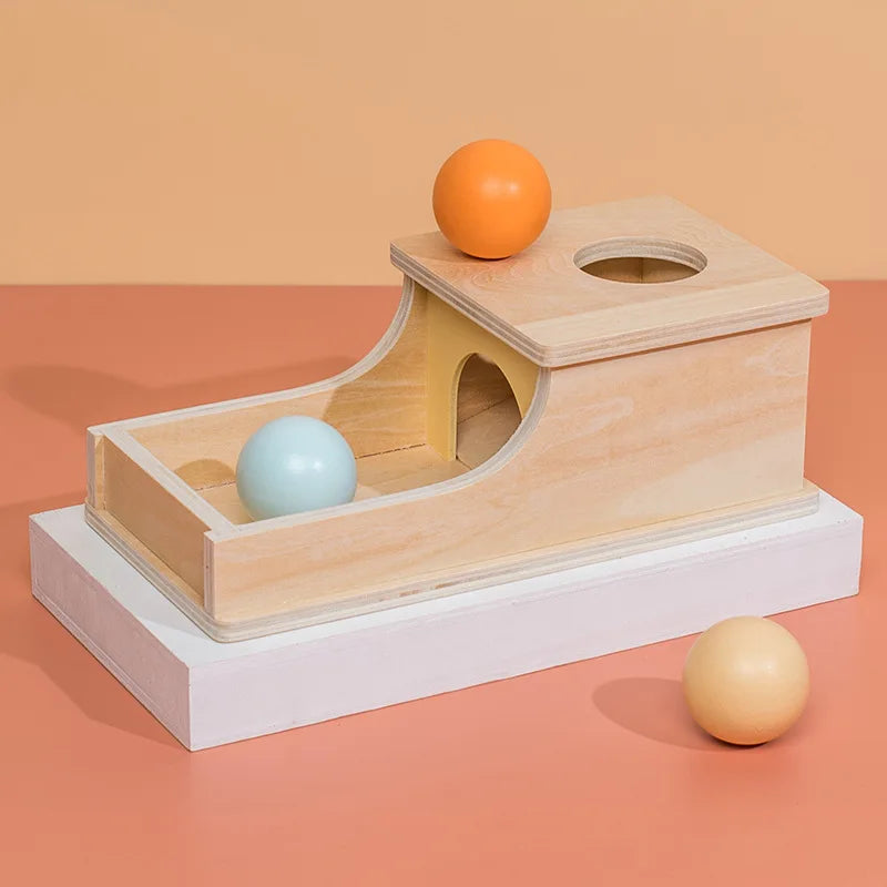 Wooden Ball Drop Box