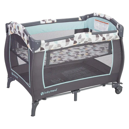 Portable Baby Playpen with Diaper Organizer