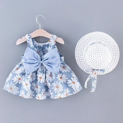 Girl's Spring & Summer Dress w/ Hat