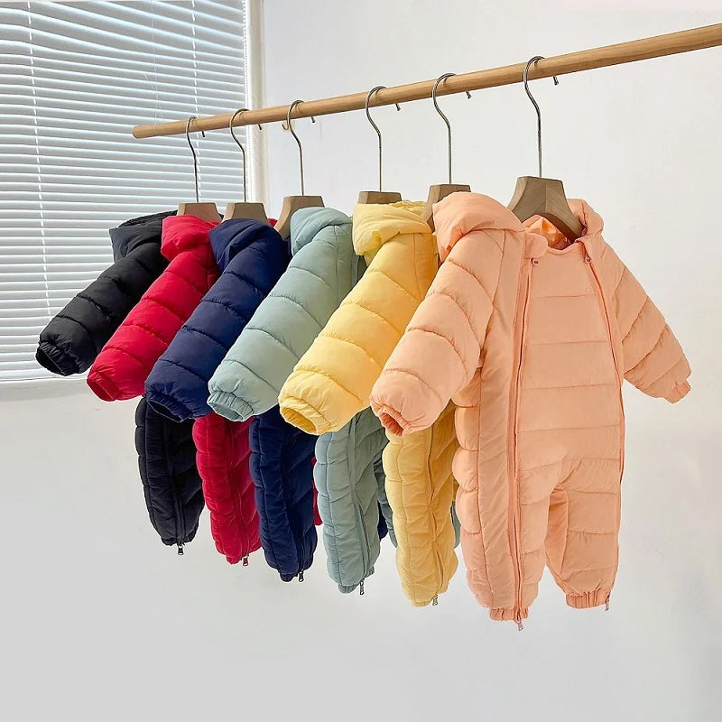 Padded Plush Hooded Romper