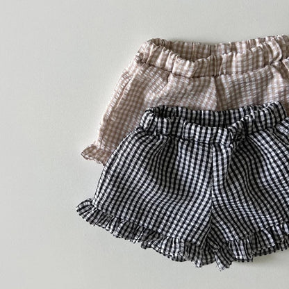 Girl's Plaid Summer Set