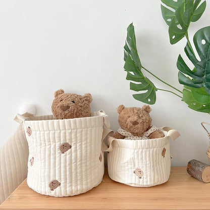 Baby Bear Quilted Storage Basket