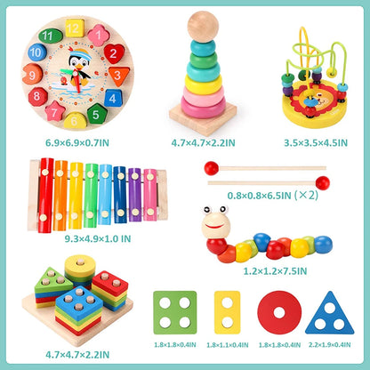 5-6pcs/set Montessori Wooden Toys