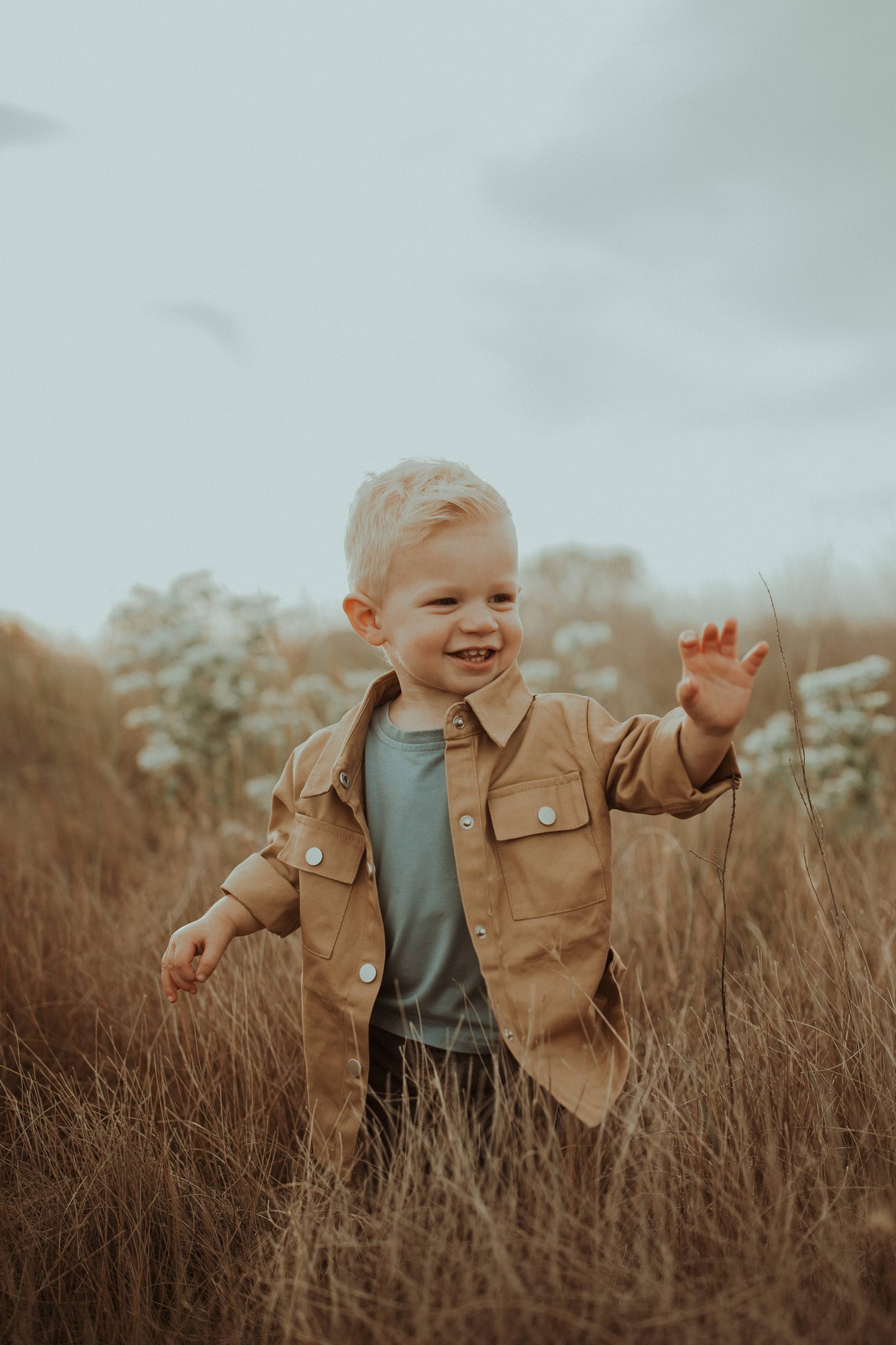 Boy's Cotton Denim Jacket: Macchiato