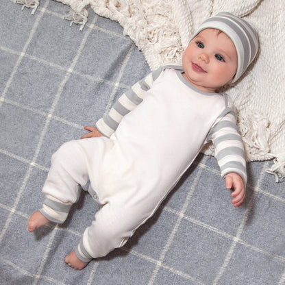 Baby Boy's Pajama: Grey Stripes