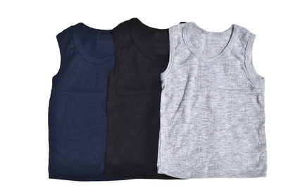 Boy's Ribbed Tank Top: Grey