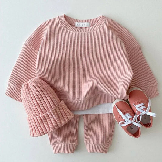 Girl's Long Sleeve Thermal Set: Pink