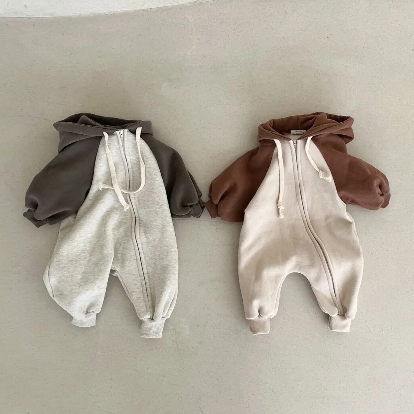 Boy's Cotton Hooded Romper