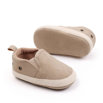 Casual Slip On Shoes: Beige